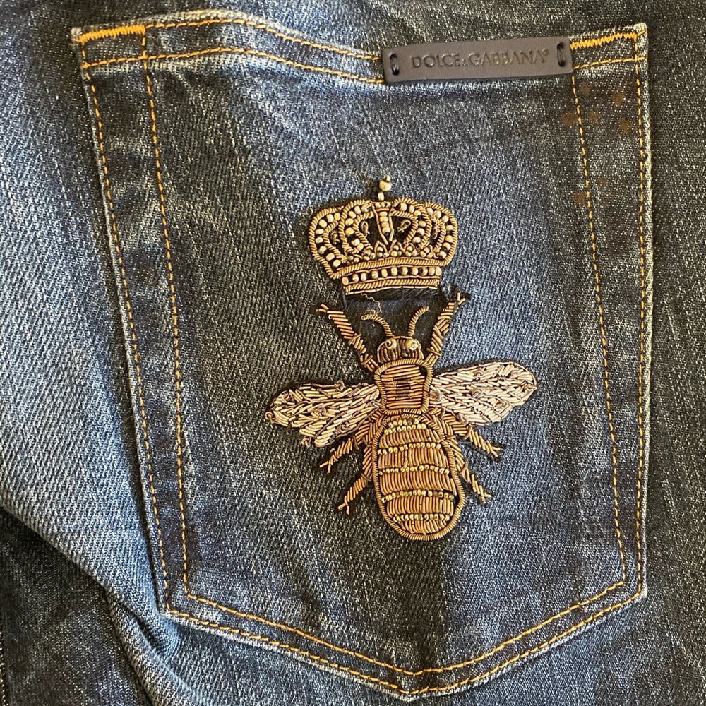 Dolce and Gabanna Bumble Bee Skinny Jean